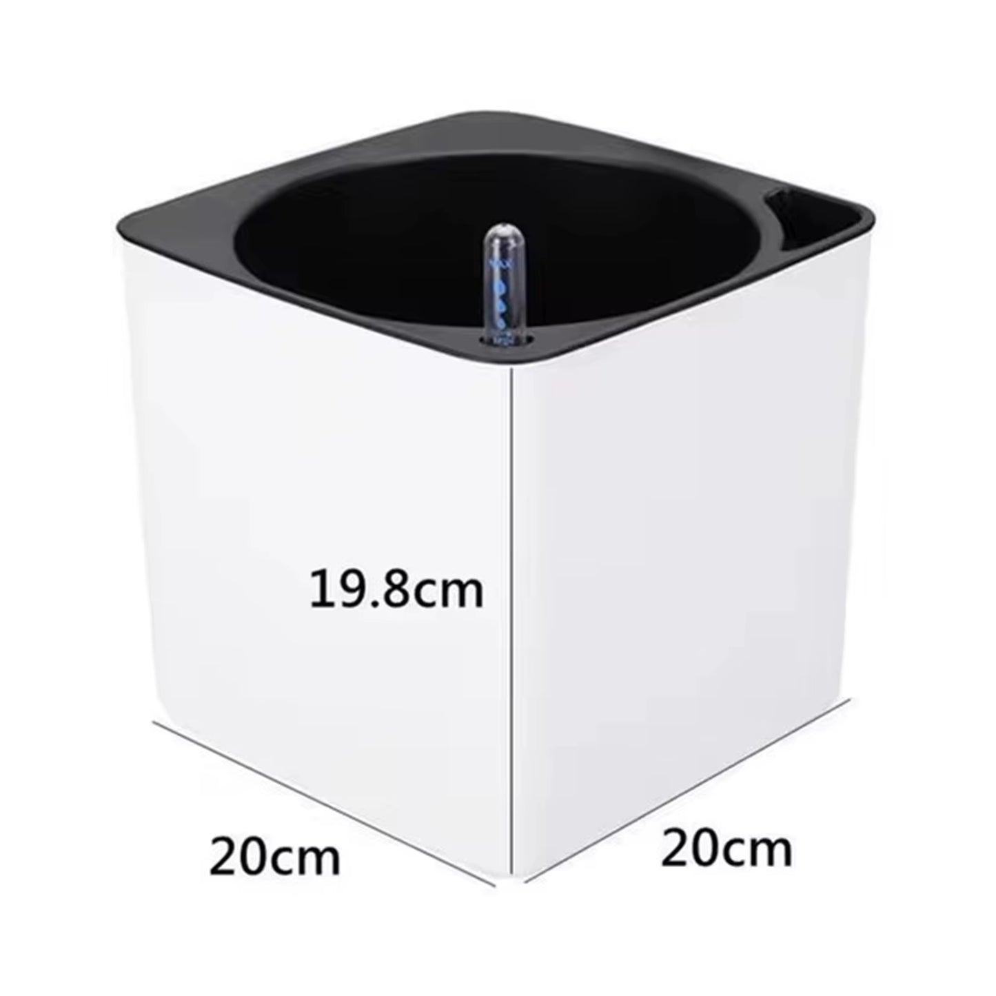 Self Watering Planter White Flower Pot with Water Level Indicator White Self Watering Planter Modern Decorative Planter Pot