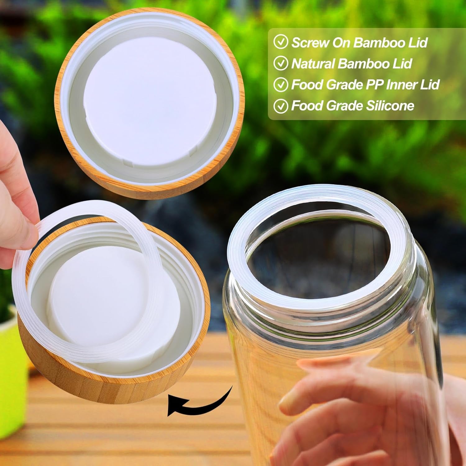 Glass Jars with Airtight Lid