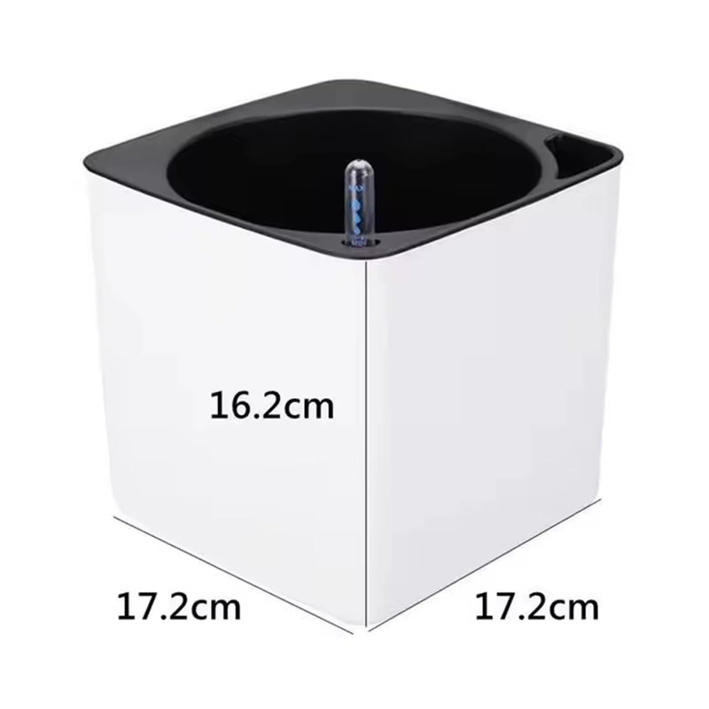 Self Watering Planter White Flower Pot with Water Level Indicator White Self Watering Planter Modern Decorative Planter Pot