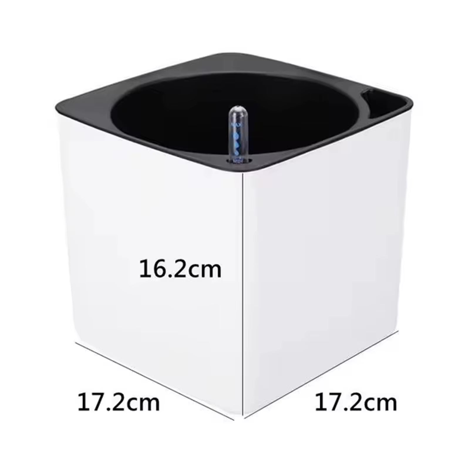 Self Watering Planter White Flower Pot with Water Level Indicator White Self Watering Planter Modern Decorative Planter Pot